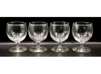 4 Beautiful Pedestaled Drinking Glasses