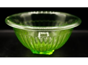 Vintage Depression Glass Bowl - Green Depression Glass