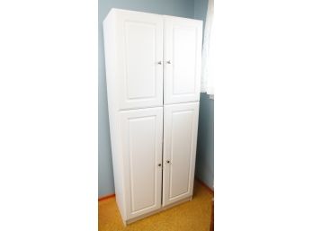 Stunning - White Storage Cabinet - 5 Drawers - 4 Doors - L30' X H71' X D15.5'