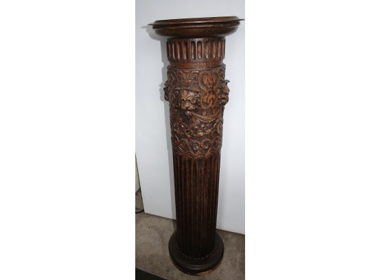Large Wood Pedestal