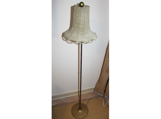 Beaded Shade Floor Lamp With Pull Chain