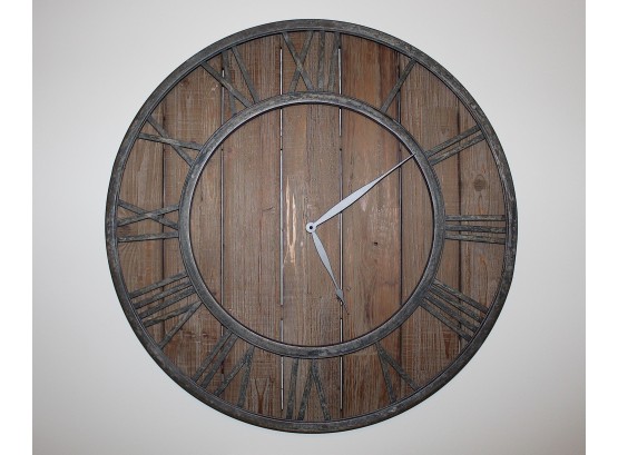 Large Wood Wall Clock