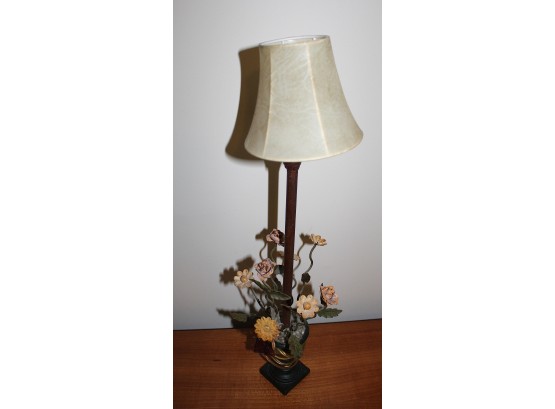 Cast Iron Floral Lamp