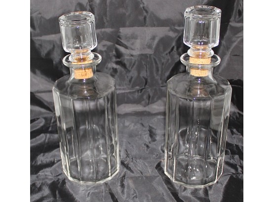 Matching Glass Decanters