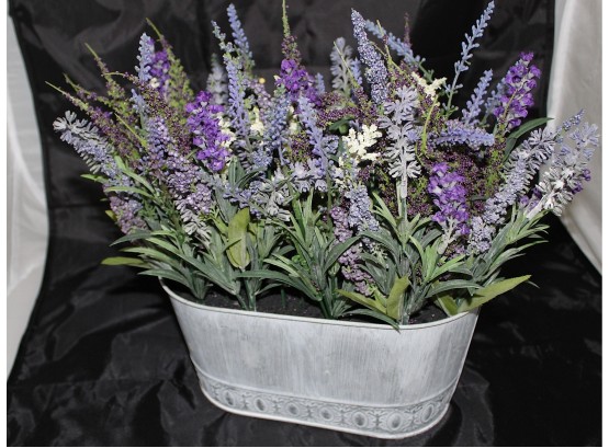 Lavender Flower Tin