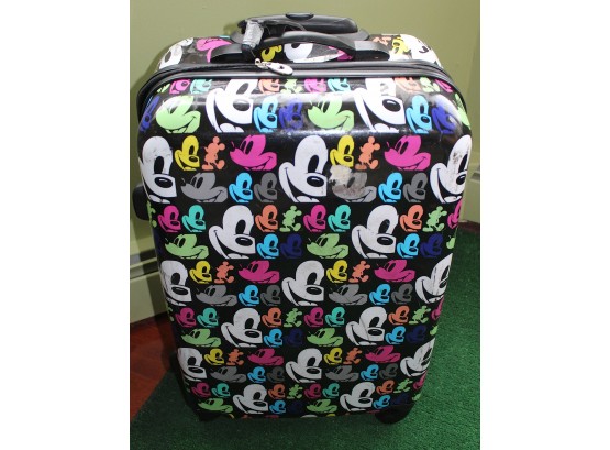 Mickey Mouse Suitcase On Swivel Wheels