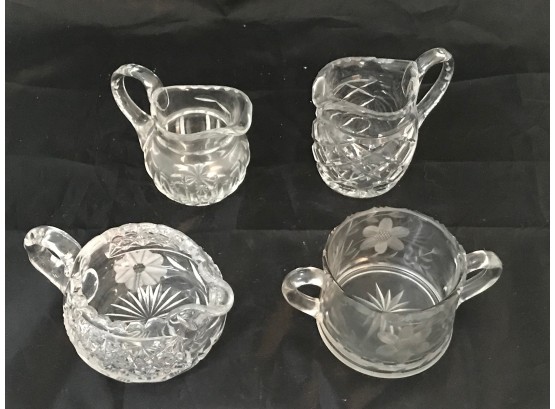 Small Crystal Pitcher Lot