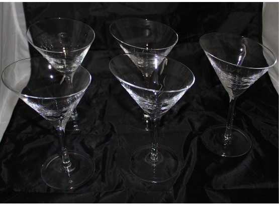5 Martini Glasses