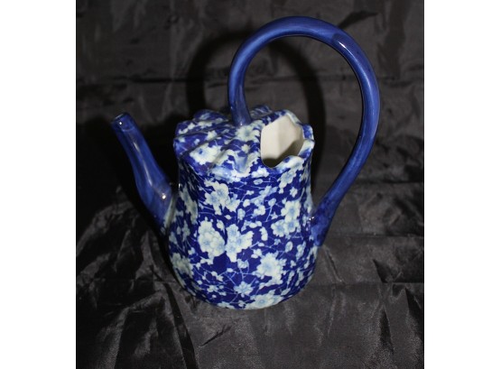 Marbled Blue And White Victoria Ware Ironstone Pitcher