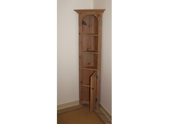 Unpainted Pine Corner Cabinet