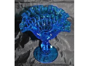 Blue Glass Candy Dish