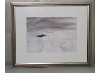 Framed Watercolor By Joann Lesser Inscribed On The B