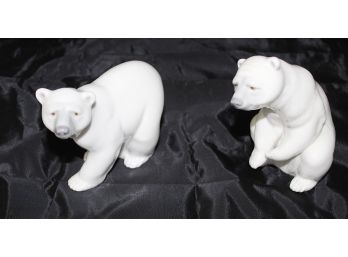 Lladro Pair Polar Bears