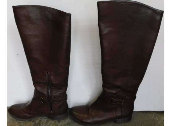 Rosegold Brown Leather Boots - Women's Size 8.5