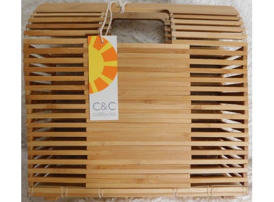 Brand New C&C California - Bamboo Wood Purse