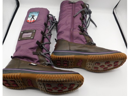 Pajar Canada Children's Purple Snowboots Size 2.5 Women's Size 5