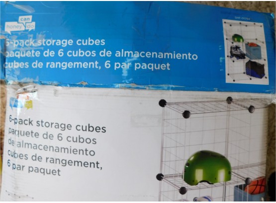 Cube Modular Storage Unit Honey-Can-Do 6- With Original Box