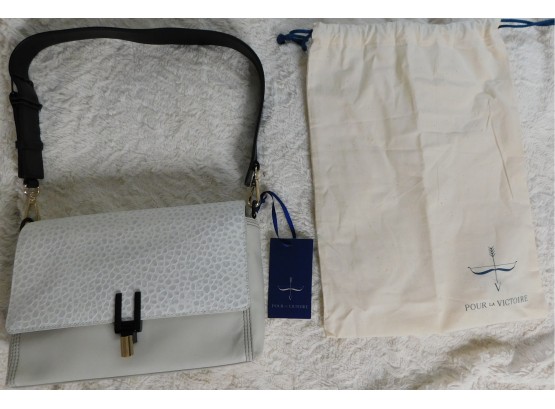 Brand New Classy Pour La Victiore - Inez Convertable Clutch Leather Handbag