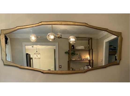 Lovely Large Baker Furniture Josephine Wall Mirror With Gold Toned Wooden Frame