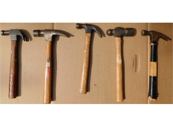 Lot Of 5 Assorted Hammers