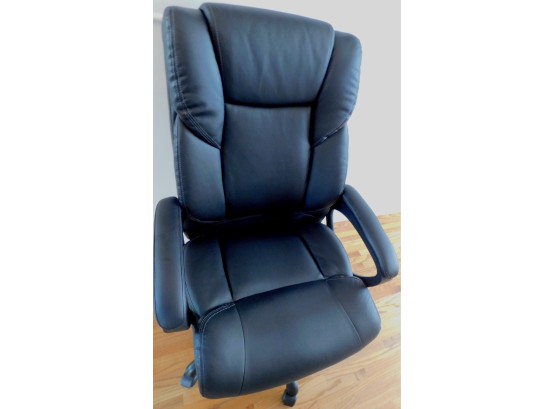 Staples - Black Leather Office Chair Lumbar Support