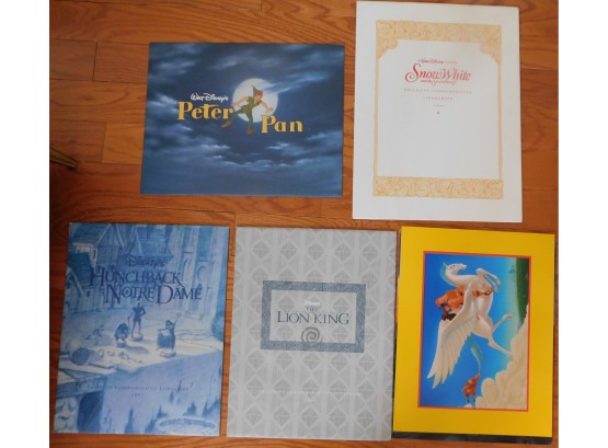 5 Assorted Disney Lithographs