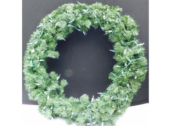 Festive Pre-lit Holiday Wreath
