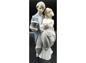 Lladro Handcrafted Porcelain Wedding Bells #6164 With Original Box