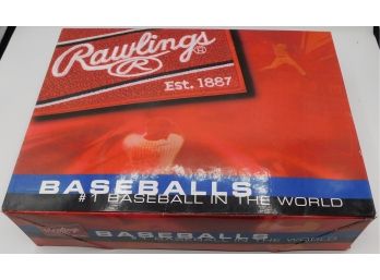 2 Boxes Of Three Village Baseball & Softball League Branded Rawlings Baseballs
