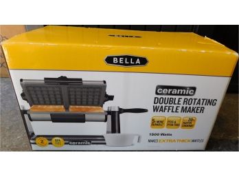 Bella - Ceramic Double Rotating Waffle Maker