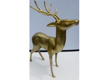 Bronze Colored Metal Reindeer