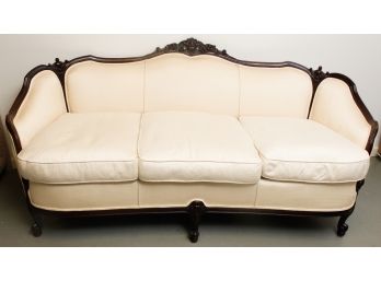 Lovely Hand Carved French Style 3 Seater Sofa -  L72' X H35' X D33'