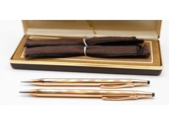 Lot Of Cross Pens - 14kt Gold Filled - Lifetime Mechanical Guarantee - In Original Box