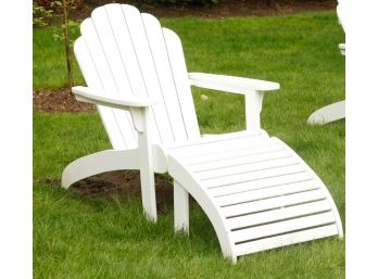 Walpole Woodworkers Adirondack Chair With Ottoman - Chair L32' X H36.5 X D39' - Ottoman L23' X H16 X D17.5
