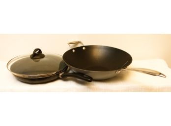 Frying Pan And Wok - Professional Culinary Essentials - Made In Italy