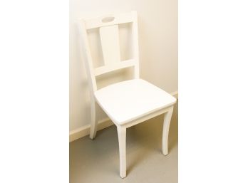 Charming White Wooden Chair - L17' X H36' X D16'