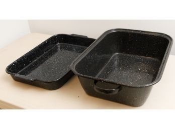 Set Of 2 Black Baking Pans