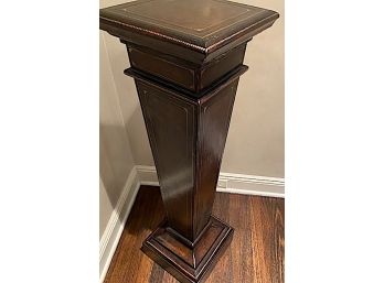 Decorative Leather Pedestal With Gold Embossing  42'H X12'Sq