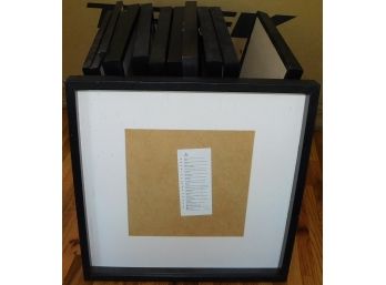 Assorted Lot Of Black Picture Frames