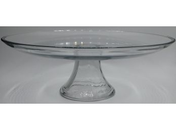 Decorative Glass Pedestal Cake/Dessert Serving Plate