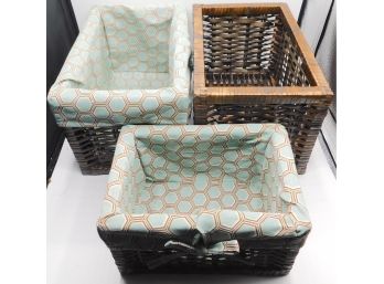 Assorted Lot Of Woven Baskets