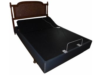 Adjustable Queen Size Bed Frame With Remote And Ballard Designs Headboard