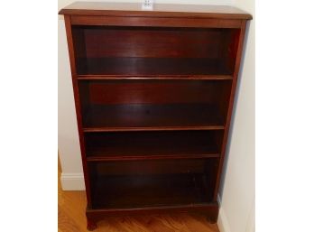 Cherry Wood Bookcase With Adjustable Shelves