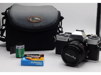 Minolta XD5 Film Camera With Replacement Film & Batteries