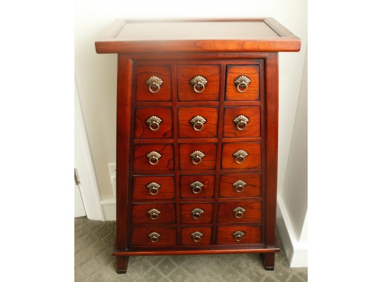 Vintage Wooden Apothecary Cabinet - L26.5' X H38' X D12'