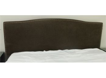 King Size - Sleep Number Adjustable Bed Base W/ Stunning Upholstered Headboard - L81' X H49' X D81'