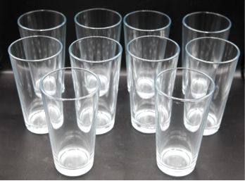 Set Of 10 Glass Drinking Glasses