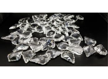 Large Lot Of Chandelier Clear Crystal Pendants -Lamp Prisms Part Decor