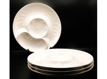 Off White Artichoke Plates - Fine Bone China - Made In England