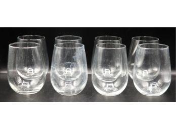 Lot Of 8 Stemless Wine Goblets/tumblers